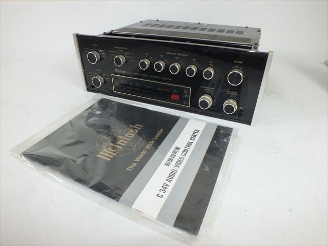 電源OK McIntosh マッキントッシュ C34V コントロールアンプ/プリアンプ ジャンク 取扱説明書付 マッキントッシュ McIntosh プリメインアンプ C34V マニュアル付