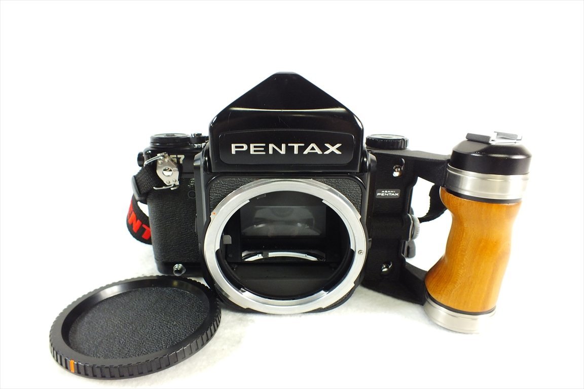 中判カメラ PENTAX ペンタックス 67 アイレベル 木製グリップ