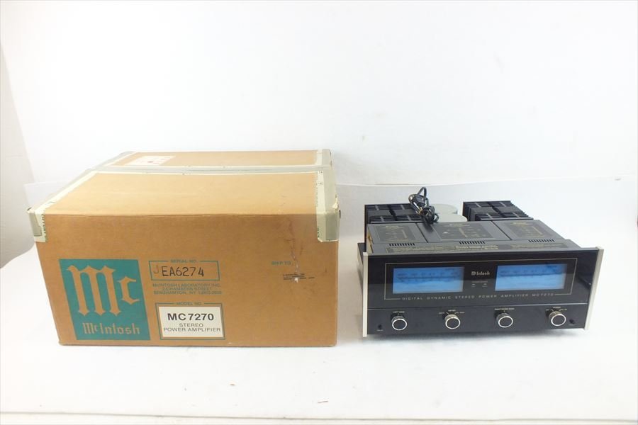 パワーアンプ McIntosh マッキントッシュ MC7270