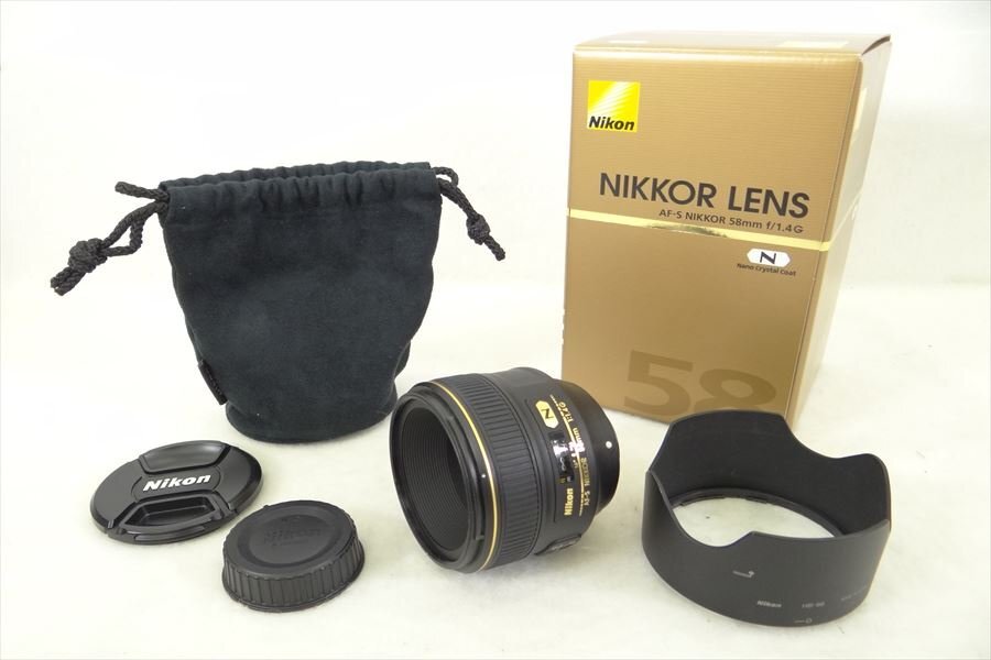 レンズ Nikon ニコン AF-S NIKKOR 58mm 1.4 G