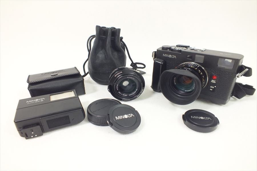 レンジファインダー MINOLTA ミノルタ CLE M-ROKKOR 40mm 1:2 M-ROKKOR 28mm 1:2.8 の買取実績