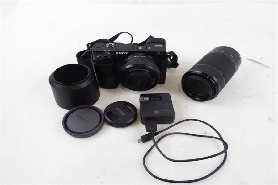 ミラーレス一眼 SONY ソニー α6000  E 3.5-5.6 PZ 16-50mm OSS　E 4.5-6.3 55-210mm OSS 