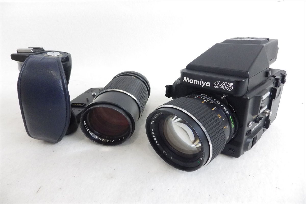 中判カメラ Mamiya マミヤ 645 SUPER SEKOR C 1.9 80mm SEKOR1.:4 210mm