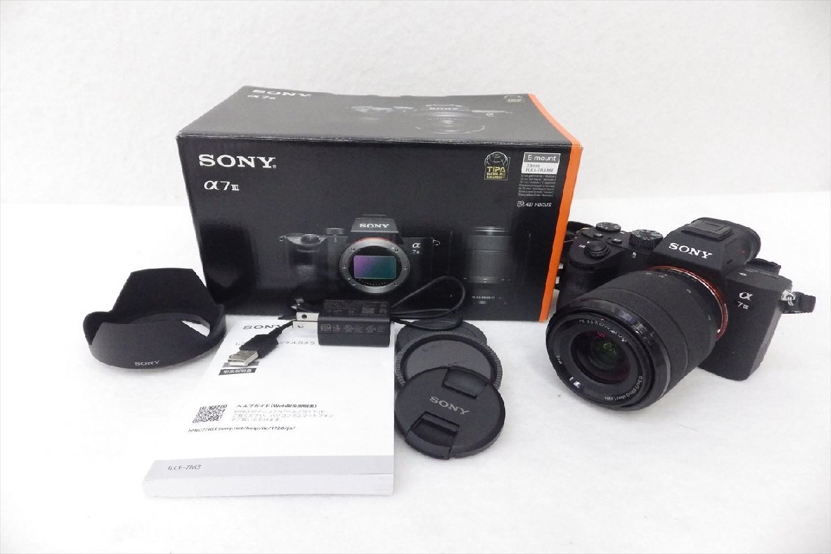 ミラーレス一眼 SONY ソニー α7iii FE 3.5-5.6/28-70 OSS 0.3/0.99ft-0.45m/1.48ft